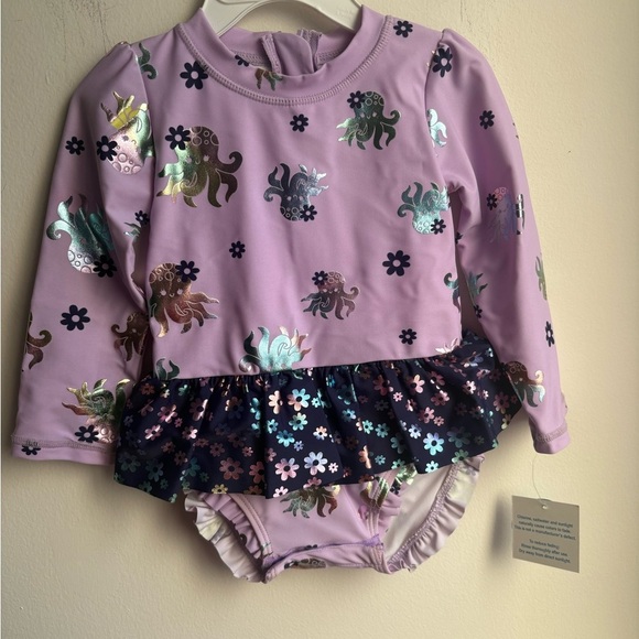 Wavezone octopus spf 50 long sleeve infant bathing suit size 18months NWT - Picture 1 of 3